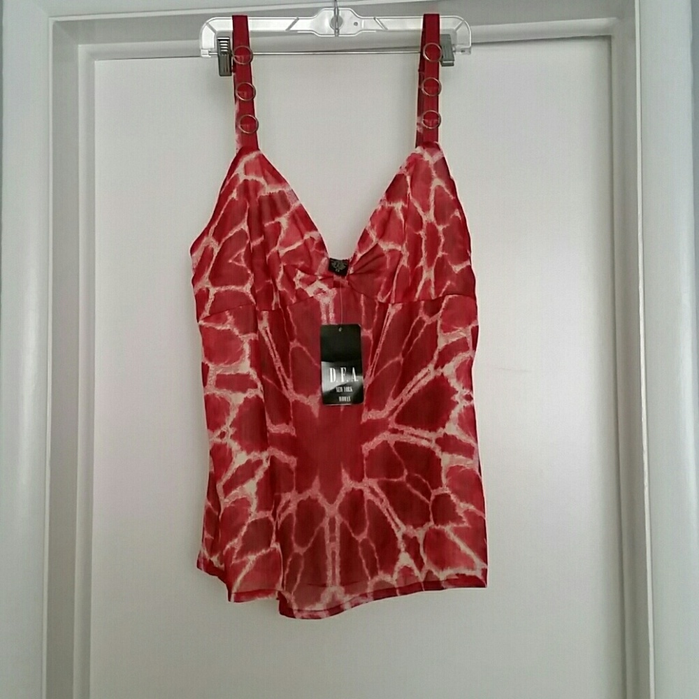 Tie dye flowy tank